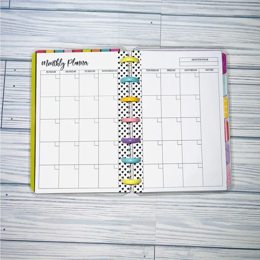 Happy planner mini size set monthly and weekly Layout Disney Mickey and Minnie